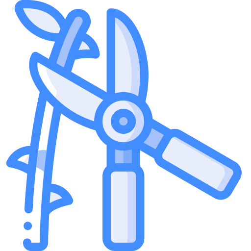 Pruning shears Basic Miscellany Blue icon