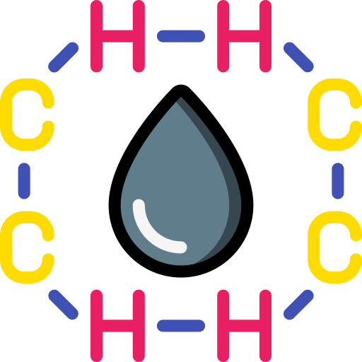 estructura molecular Basic Miscellany Lineal Color icono