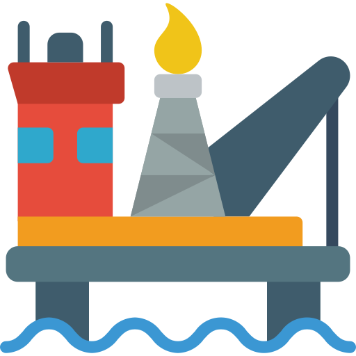 Oil rig Basic Miscellany Flat icon