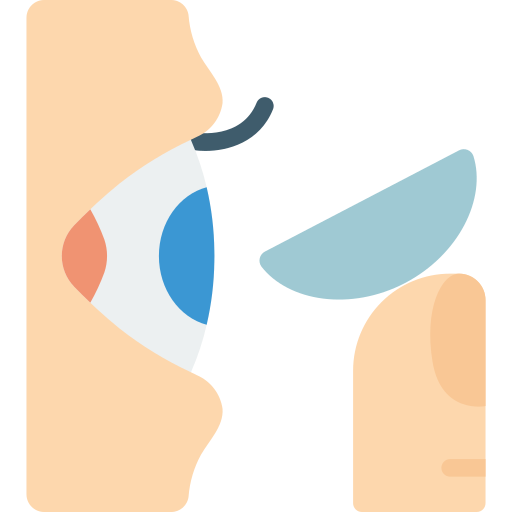 lentes de contacto Basic Miscellany Flat icono