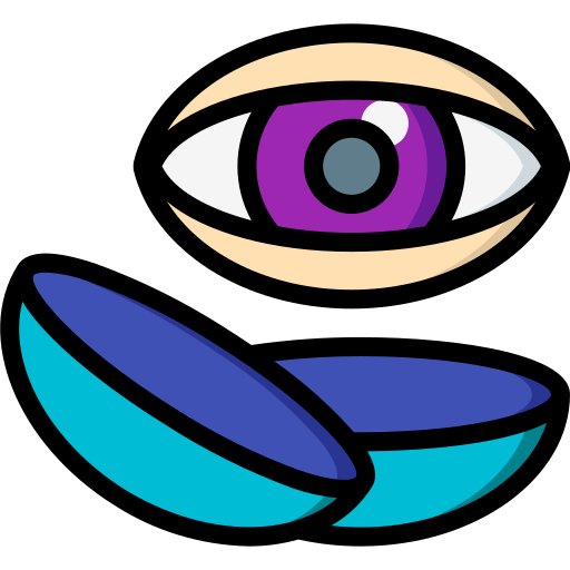 lentes de contacto Basic Miscellany Lineal Color icono