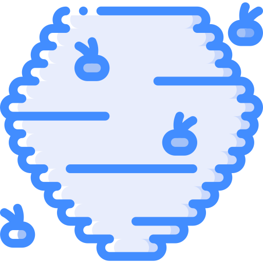Bee hive Basic Miscellany Blue icon
