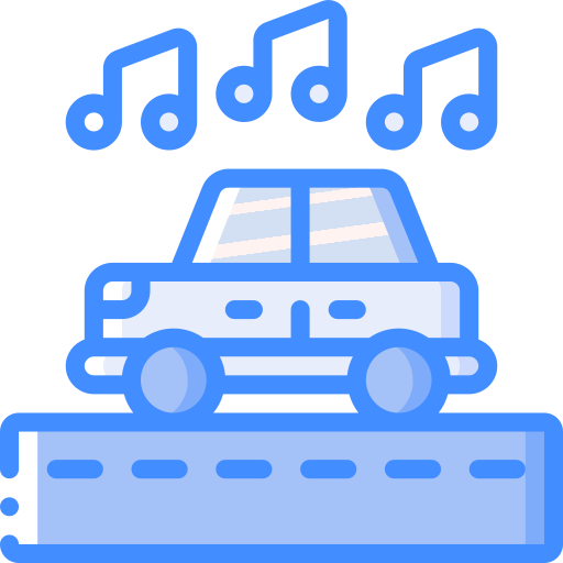 Road trip Basic Miscellany Blue icon