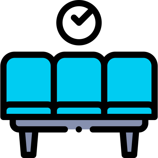 Waiting room Detailed Rounded Lineal color icon