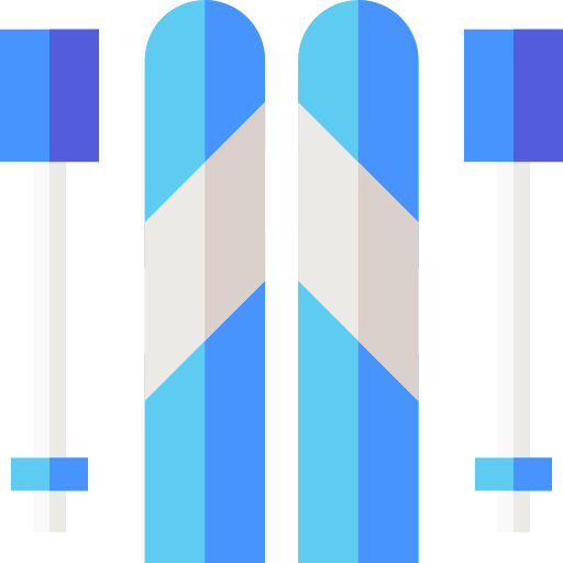 ski Basic Straight Flat icoon