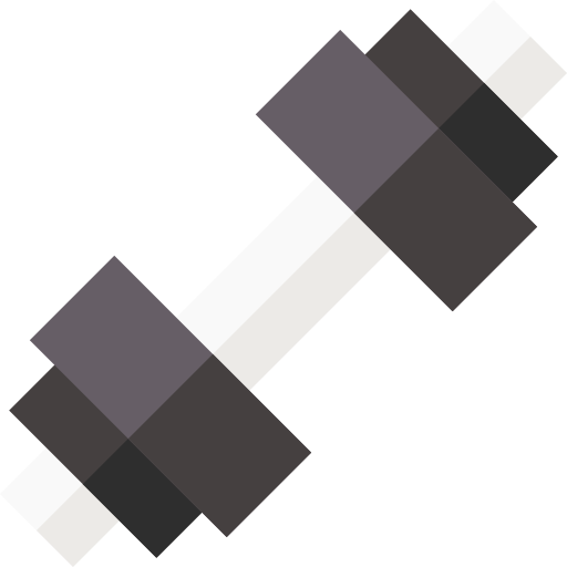 Dumbell Basic Straight Flat icon