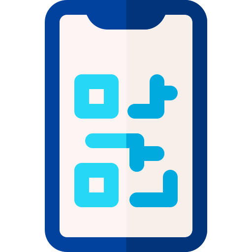 código qr Basic Rounded Flat icono