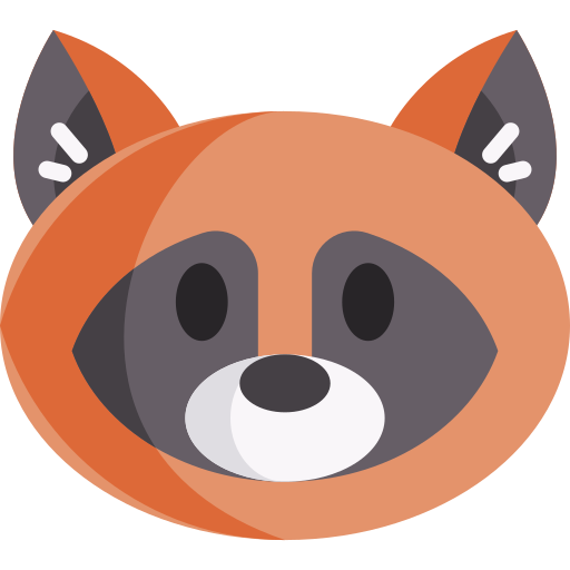 Racoon Special Flat icon