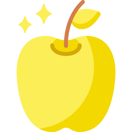 złote jabłko Special Flat ikona