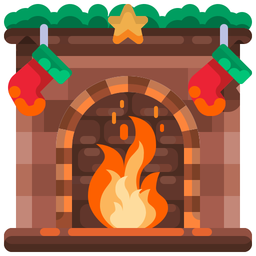 Fireplace Justicon Flat icon
