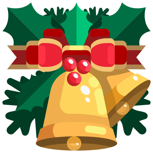 campana de navidad Justicon Flat icono