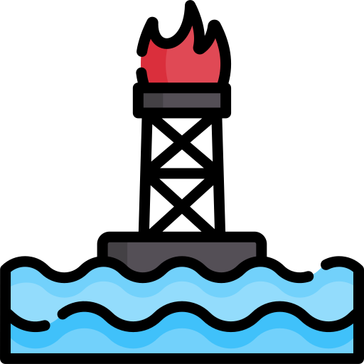 Oil rig Special Lineal color icon