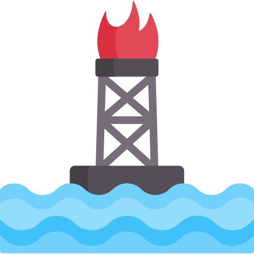 Oil rig Special Flat icon