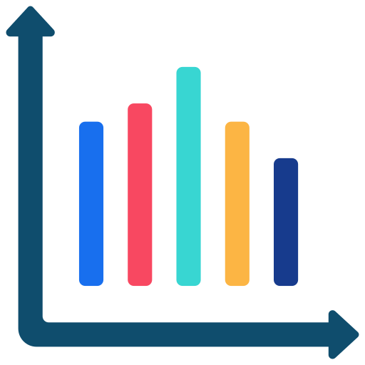 balkendiagramm Juicy Fish Flat icon