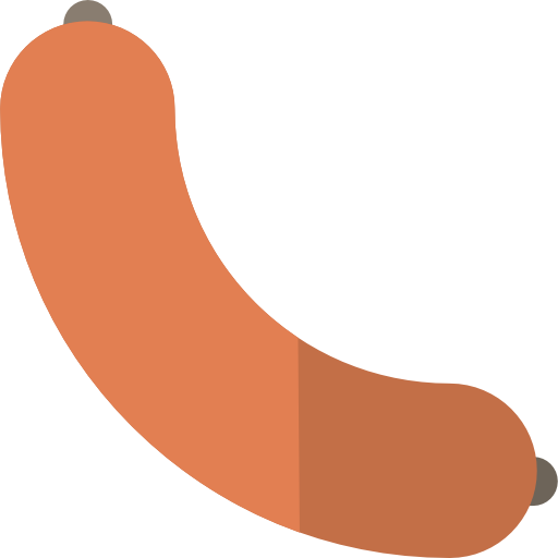 Sausage Basic Rounded Flat icon