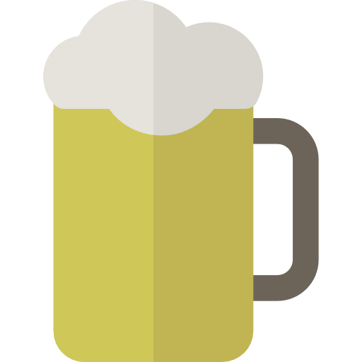 pinta di birra Basic Rounded Flat icona
