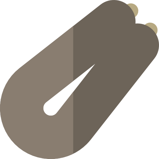 kiełbasa Basic Rounded Flat ikona