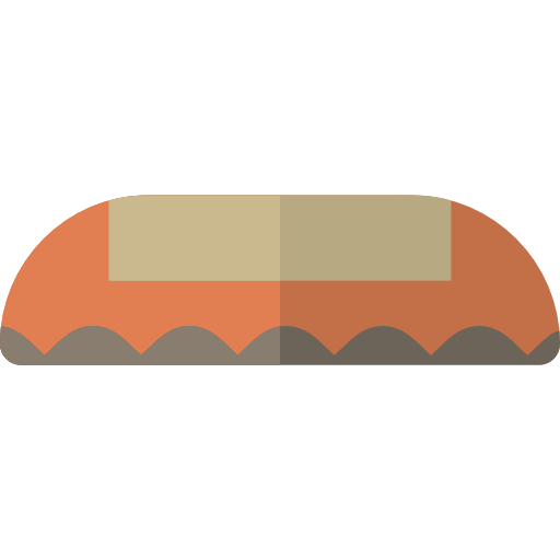 toalha de mesa Basic Rounded Flat Ícone