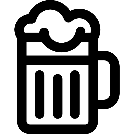 pinte de bière Basic Rounded Lineal Icône