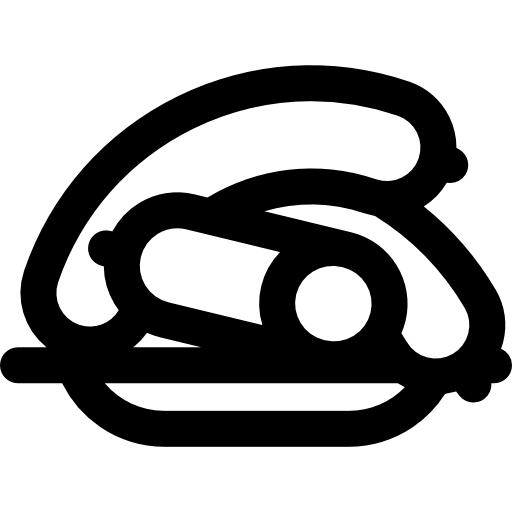 kiełbaski Basic Rounded Lineal ikona