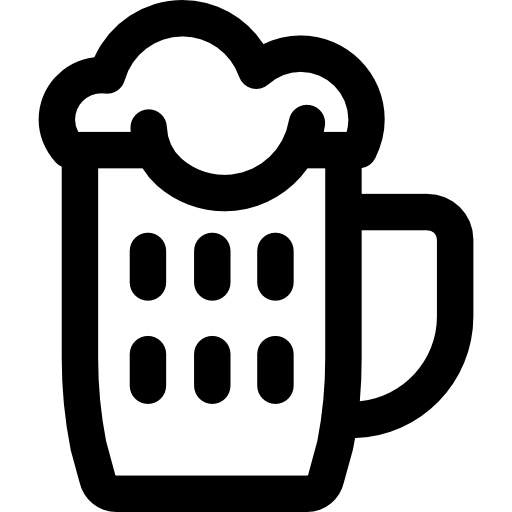 cerveza Basic Rounded Lineal icono