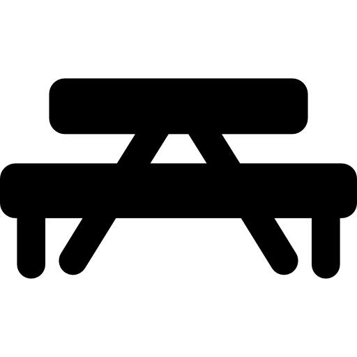 ピクニック用のテーブル Basic Rounded Filled icon
