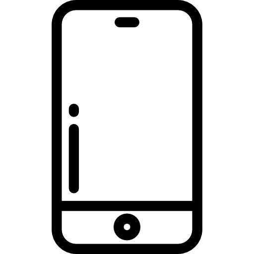 Смартфон Detailed Rounded Lineal иконка