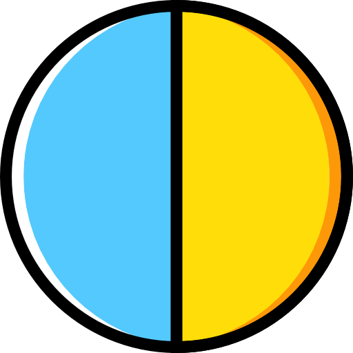 wykres kołowy Basic Miscellany Yellow ikona