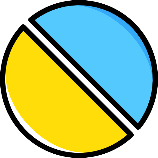 grafico a torta Basic Miscellany Yellow icona