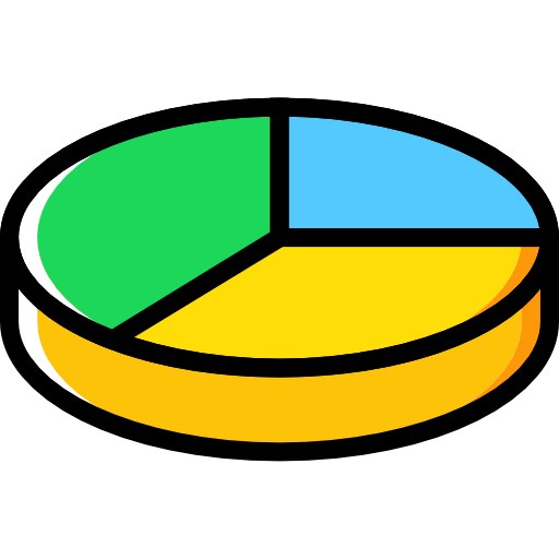Pie chart Basic Miscellany Yellow icon