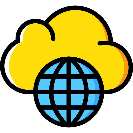 cloud computing Basic Miscellany Yellow Icône