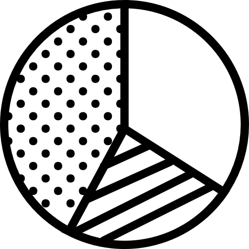 wykres kołowy Basic Miscellany Lineal ikona