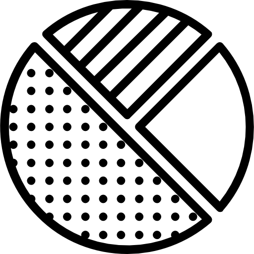 grafico a torta Basic Miscellany Lineal icona