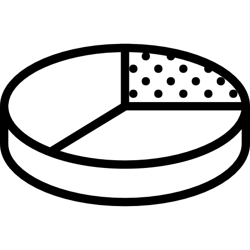 grafico a torta Basic Miscellany Lineal icona