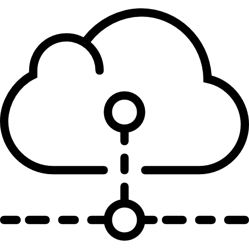 cloud computing Basic Miscellany Lineal Icône