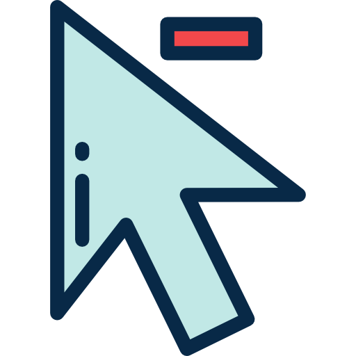 cursor Detailed Rounded Lineal color icono