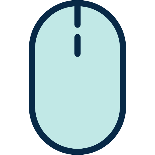 mysz komputerowa Detailed Rounded Lineal color ikona
