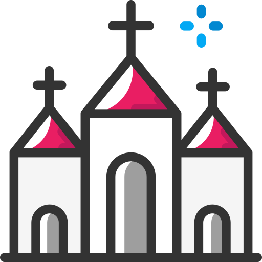 教会 SBTS2018 Lineal Color icon