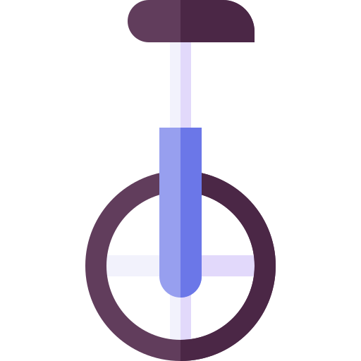 Monocycle Basic Straight Flat icon