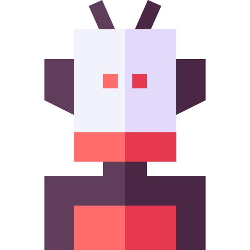 Robot Basic Straight Flat icon