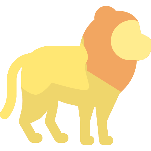 Lion Vitaliy Gorbachev Flat icon