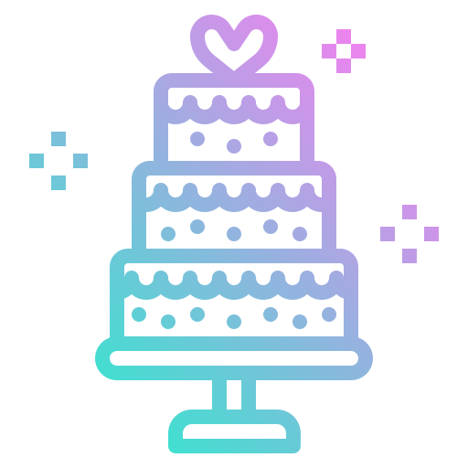 Birthday cake photo3idea_studio Gradient icon