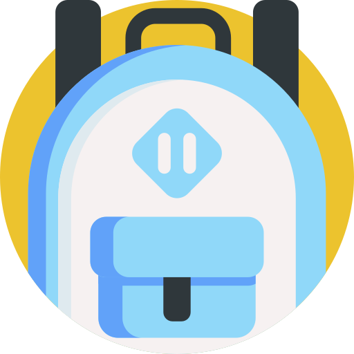 Backpack Detailed Flat Circular Flat icon