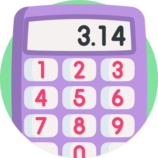 calculadora Detailed Flat Circular Flat icono