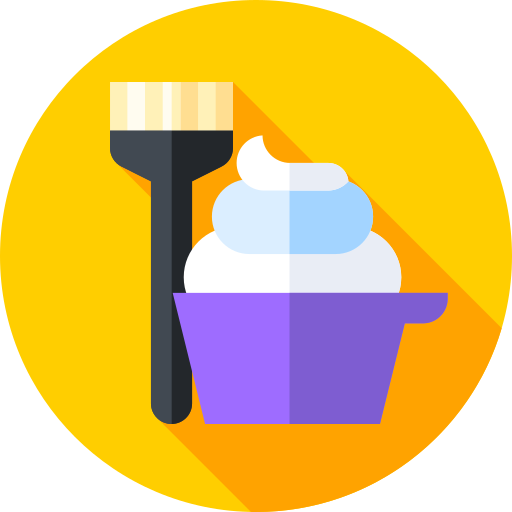 Hair dye Flat Circular Flat icon