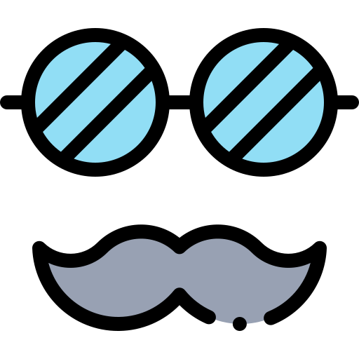 bigote Detailed Rounded Lineal color icono