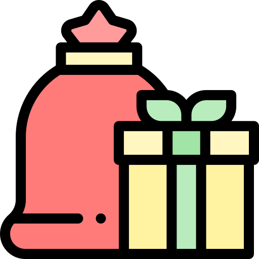 Gifts Detailed Rounded Lineal color icon