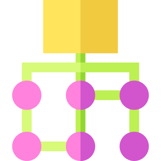 diagram Basic Straight Flat ikona