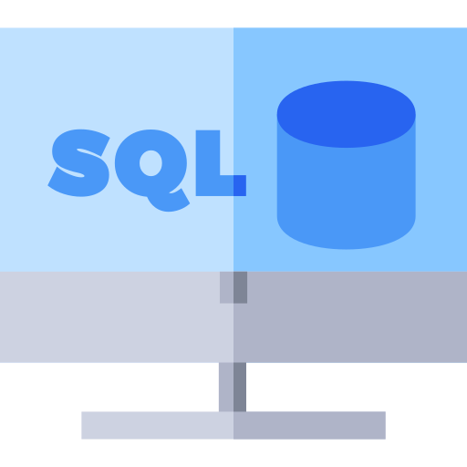 sql Basic Straight Flat иконка