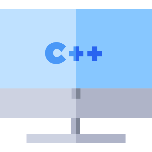 c ++ Basic Straight Flat icon